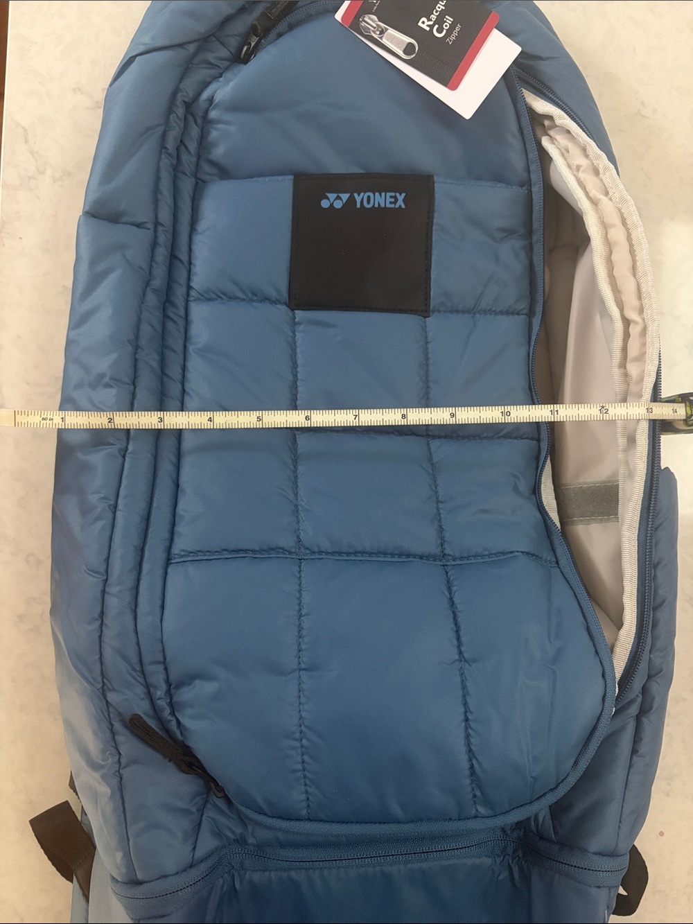 Yonex Compact Racket Backpack Smoke Blue - Picture 10 of 11